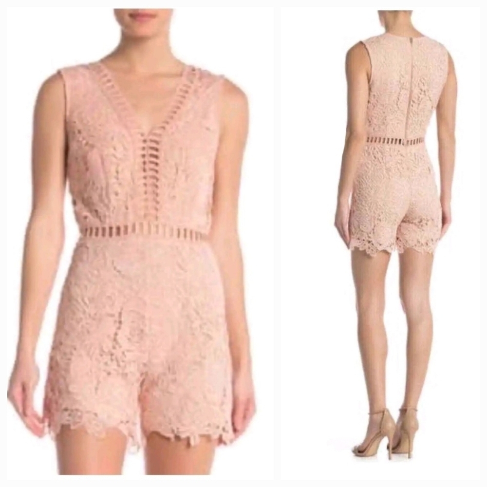 New Love x Design Blush Crochet Lace Romper